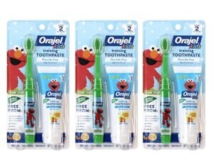 Orajel Baby Tooth/Gum Cleanser, Apple Banana, 1 Set, 3 Pack