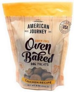 American Journey Grain Free Oven Baked Chicken Recipe Dog Treats (1-8 oz Bag)