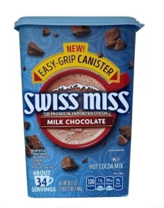 SWISS MISS Milk Chocolate Flavored Hot Cocoa Mix, 38.27 OZ Square Canister